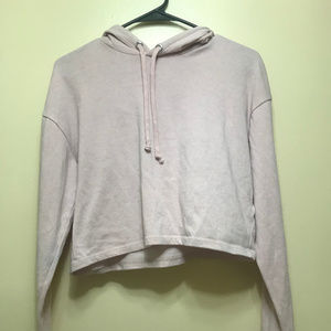 Divided Crop Top Hoodie